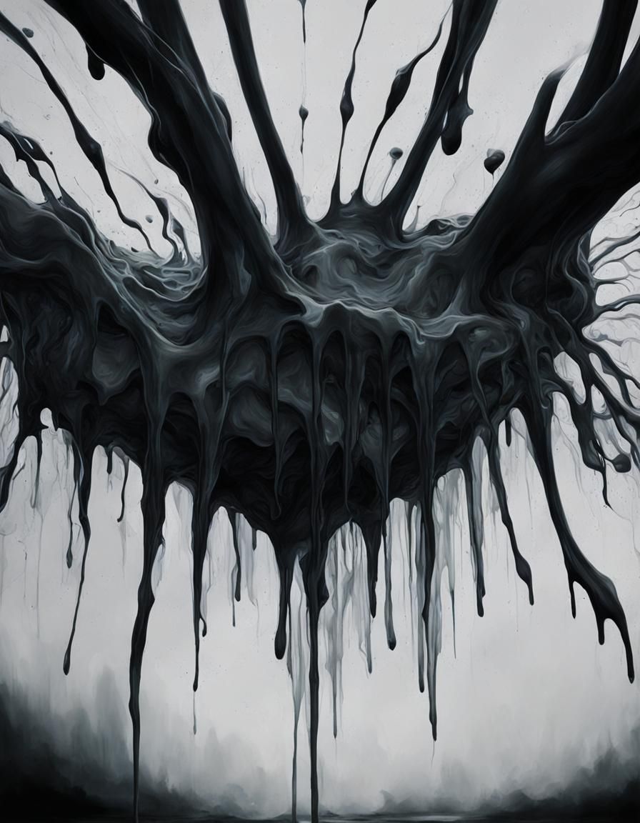 Surreal Abstract Image of Despair and Exhaustion