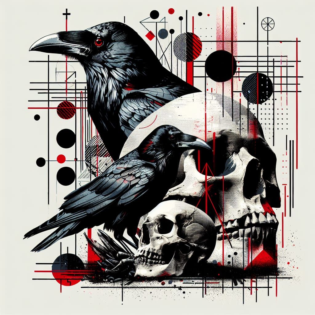 Trash Polka Crow in Chaos