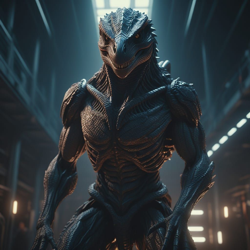 Dramatic Anime Character Portrait in 3D Art Style