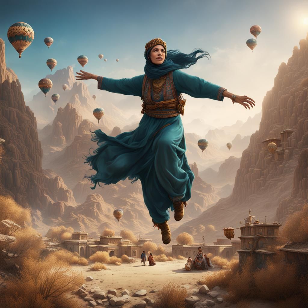 Happiness in Afghanistan: Detailed Matte Painting