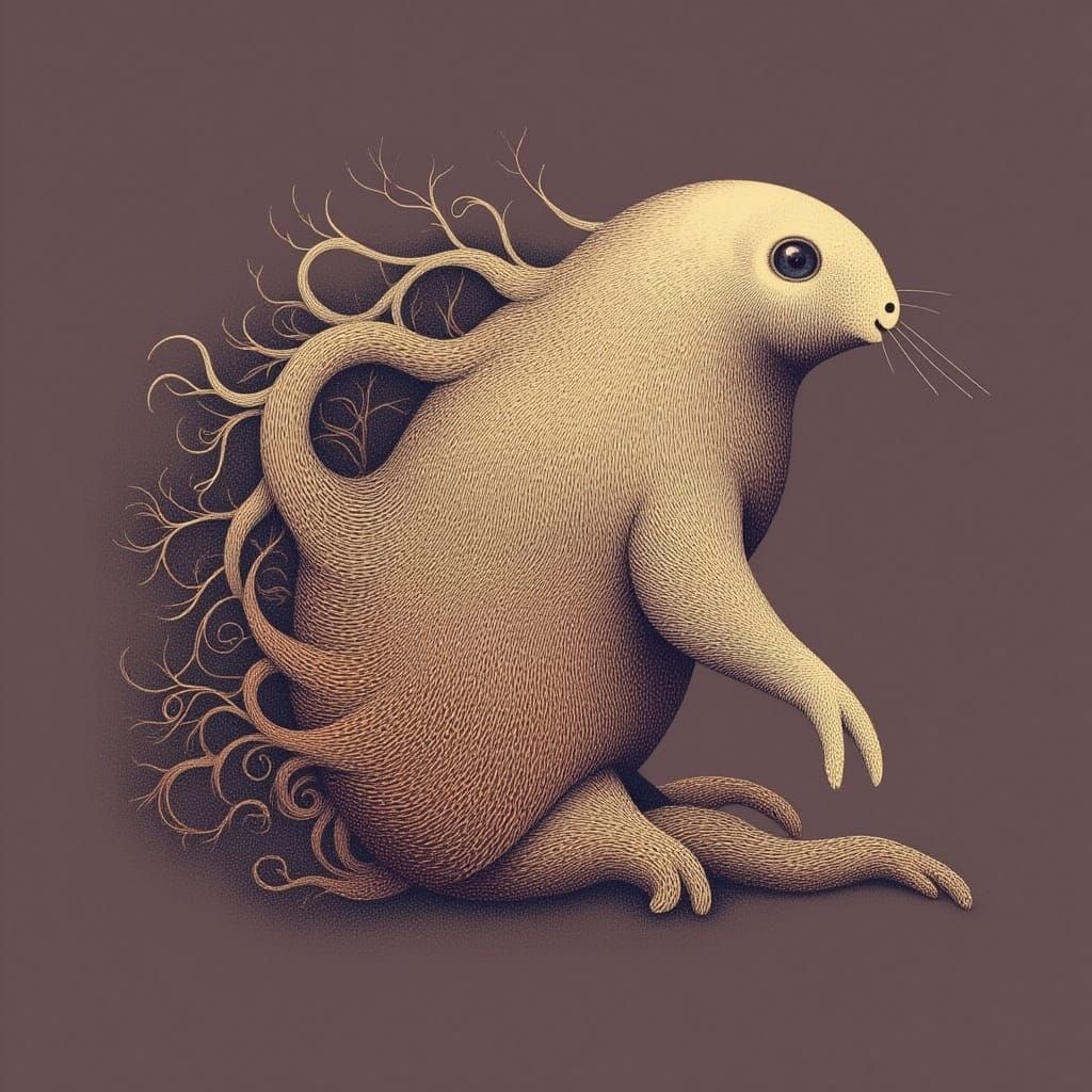 Cicada Song in Scratch Art Style