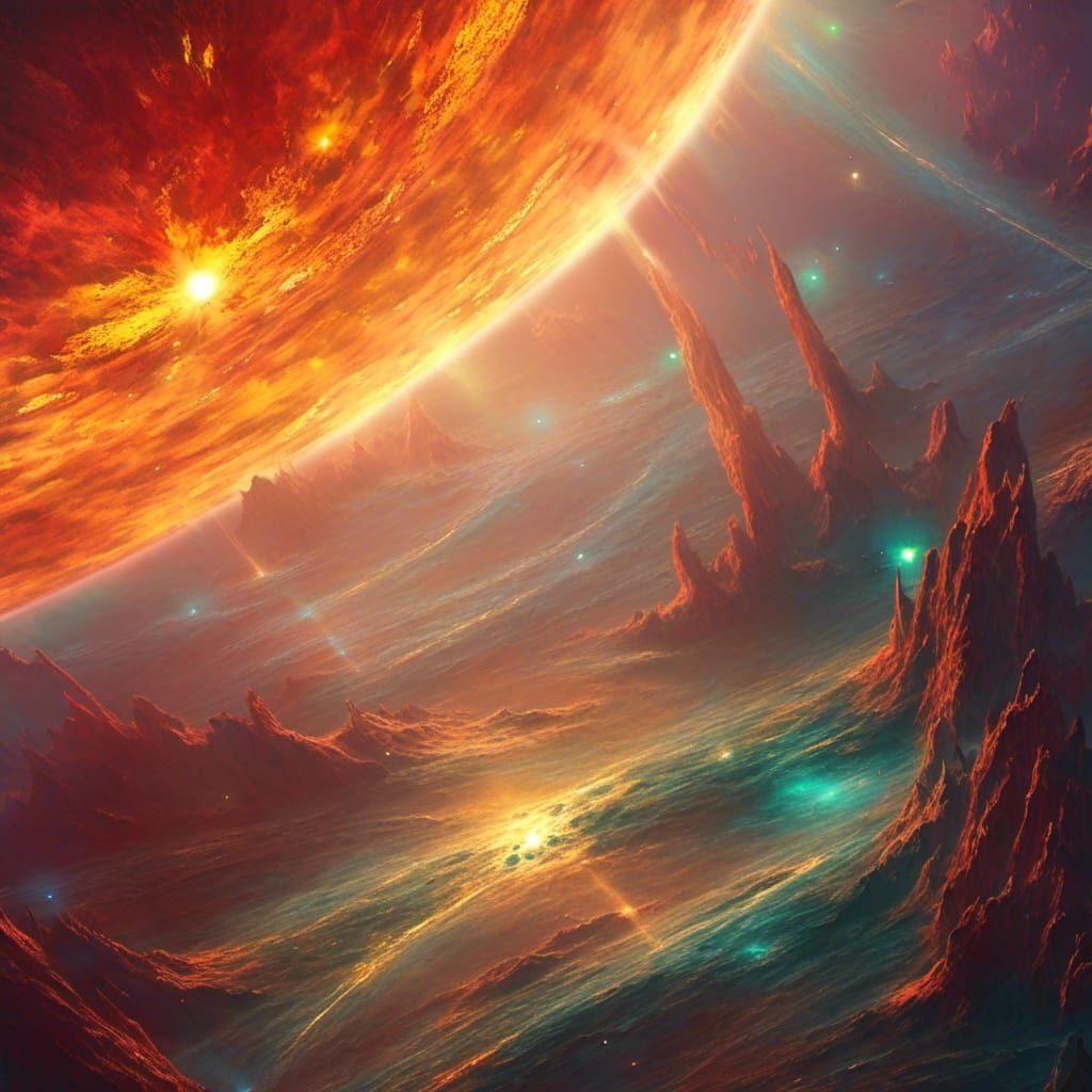 Vibrant Solar Flare from Distant Alien Sun