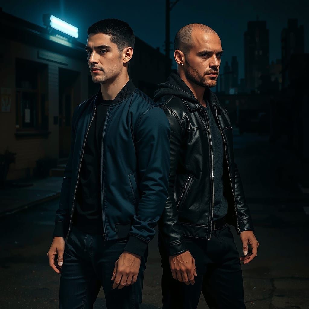 Two Men Parting Ways in Nashville Outskirts