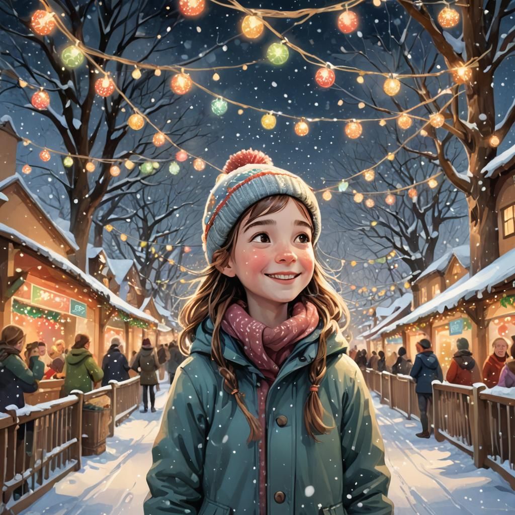 Festive Christmas Zoo: A Whimsical Winter Illustration