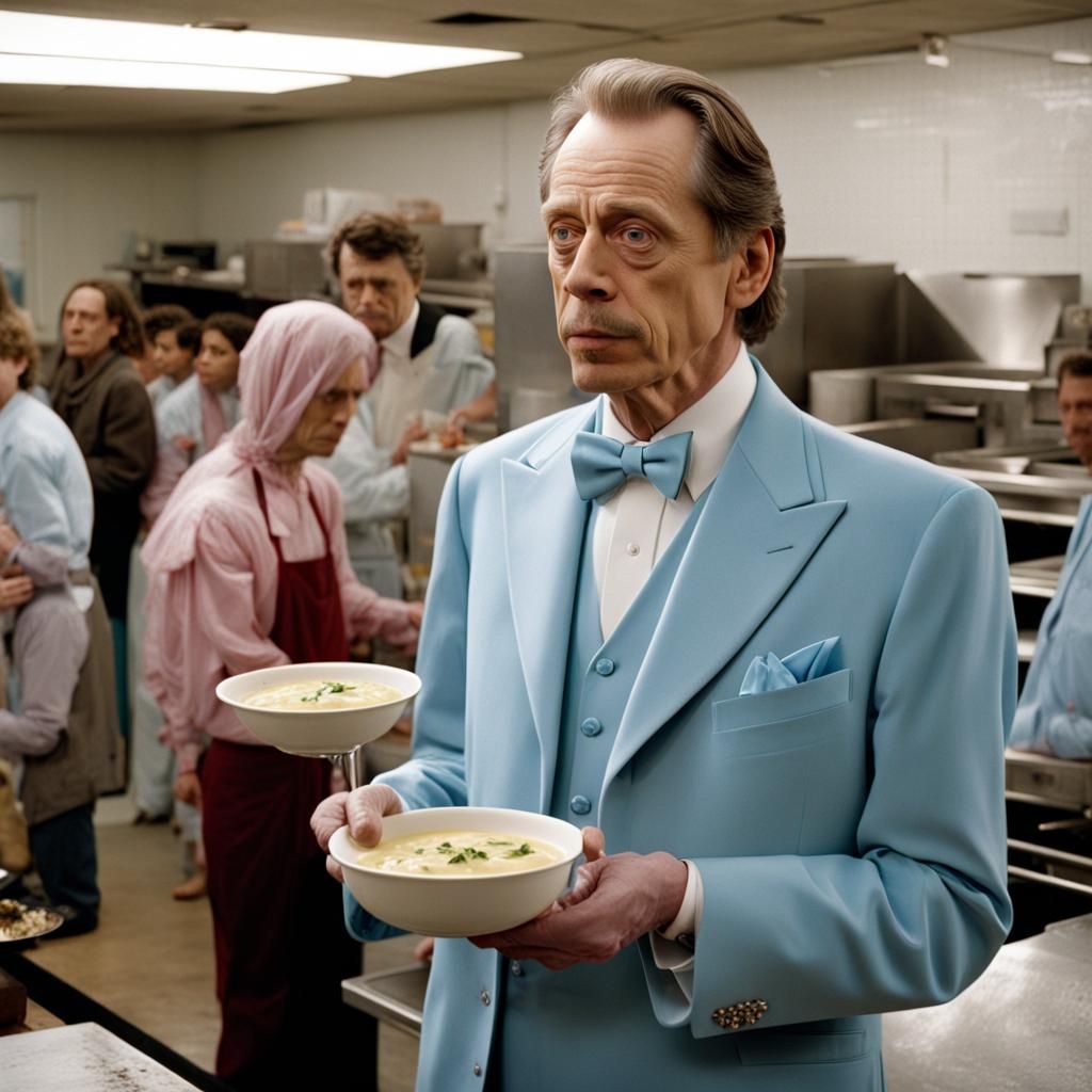 Steve Buscemi Waiting in Line