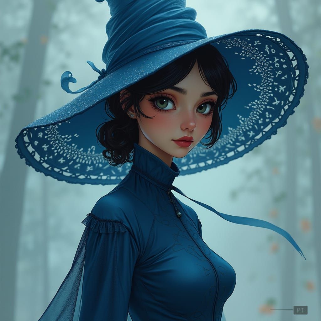 Elegant Algerian Woman in Disney Style