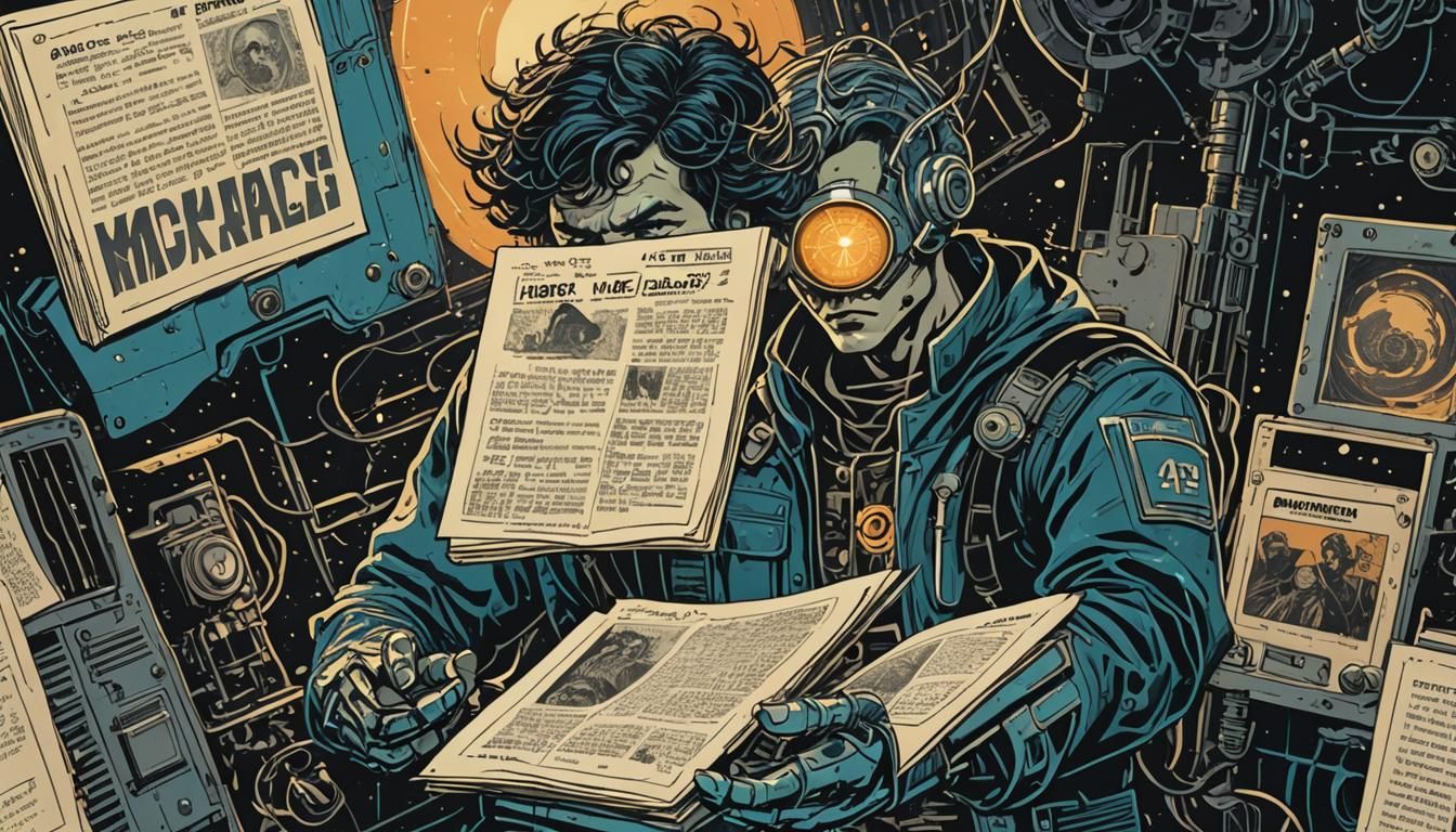 Cosmic Horror Antihuman in Polish Comic Art Style