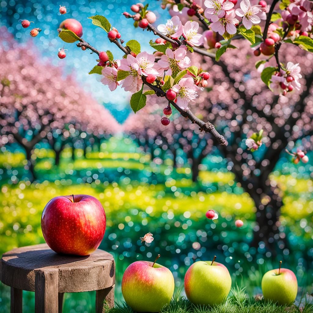 Ripe Apples in Summer Sunlight: Professional Photography
