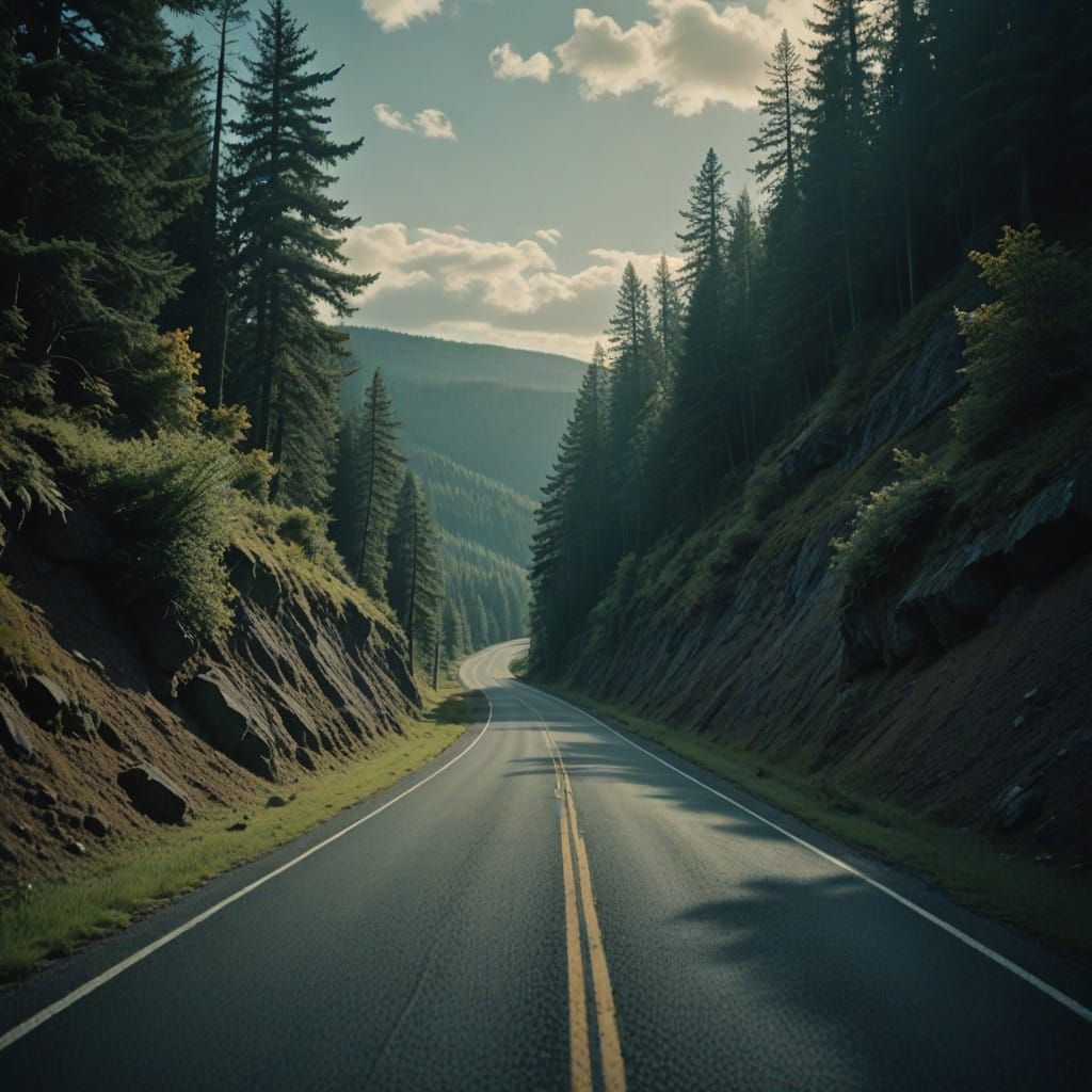 Ethereal Landscape Under Cinematic Film Lighting