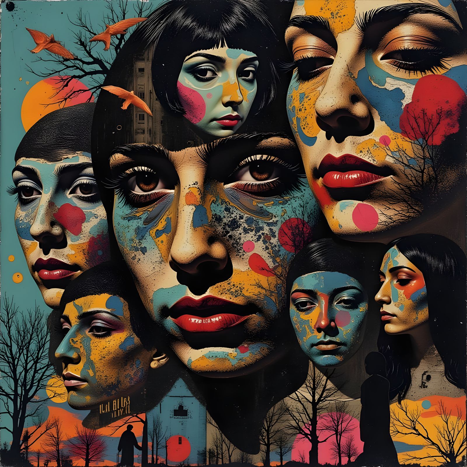 Disjointed Art #1 for ChromaDepth 3D Glasses