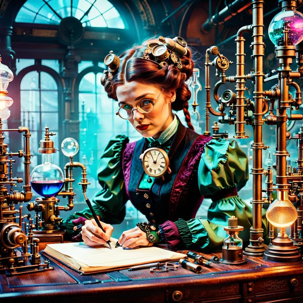 Victorian Scientist Woman