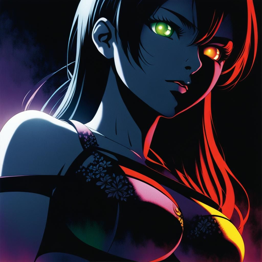 Anime-Style Manga Scan of Tomboy in Vibrant Color