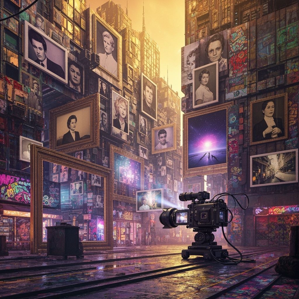 Cyberpunk Cityscape Built From Layered Photographs