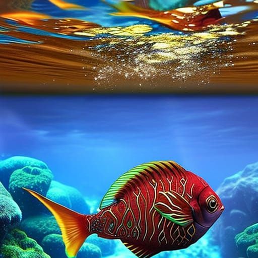 Magical Bejeweled Fish Grants Wishes in Dreamscape