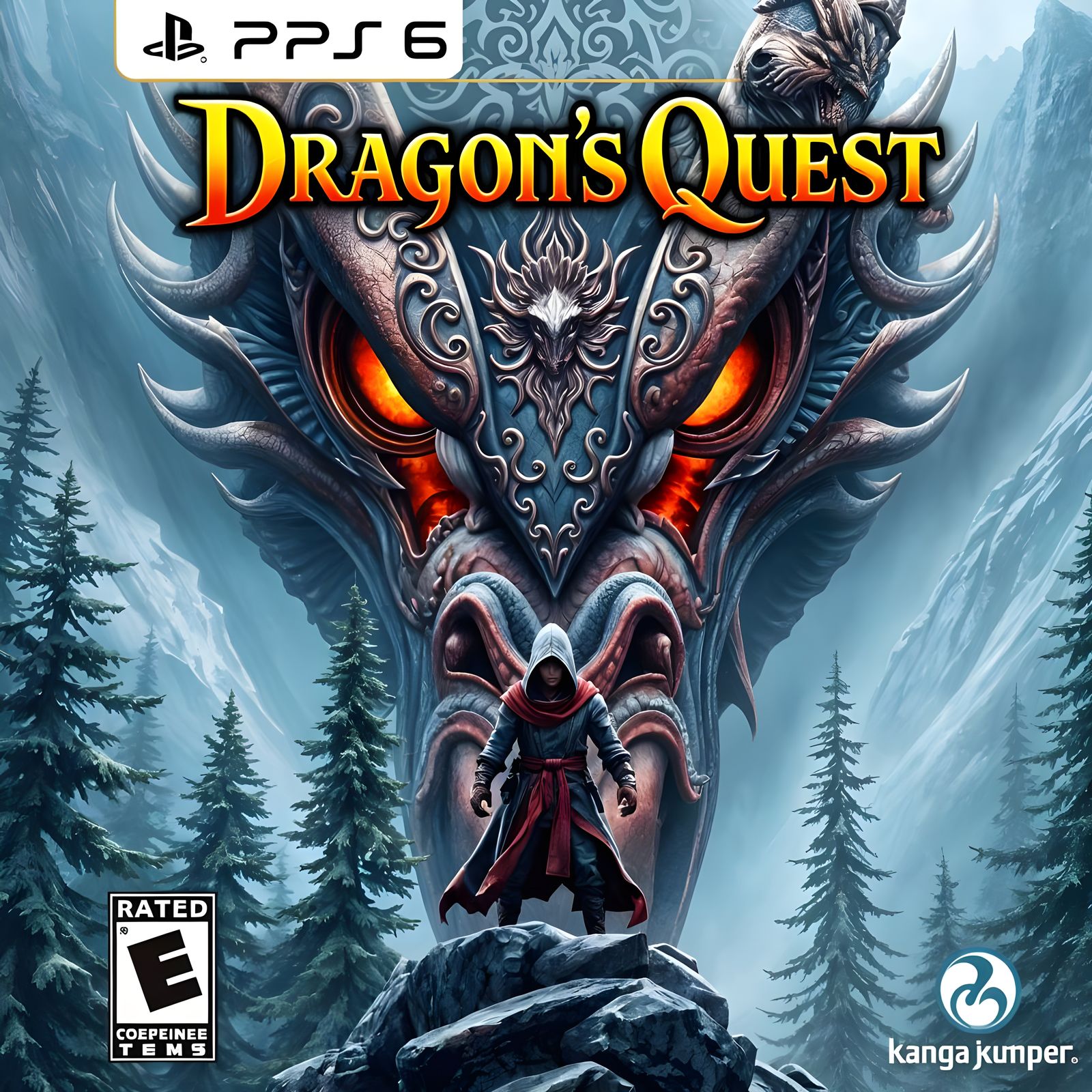 Epic Dragon's Quest Video Game Cover