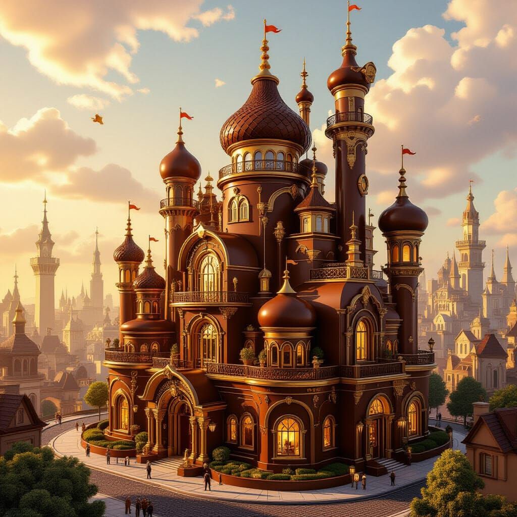 Chocolate City: A Futuristic and Whimsical Creation