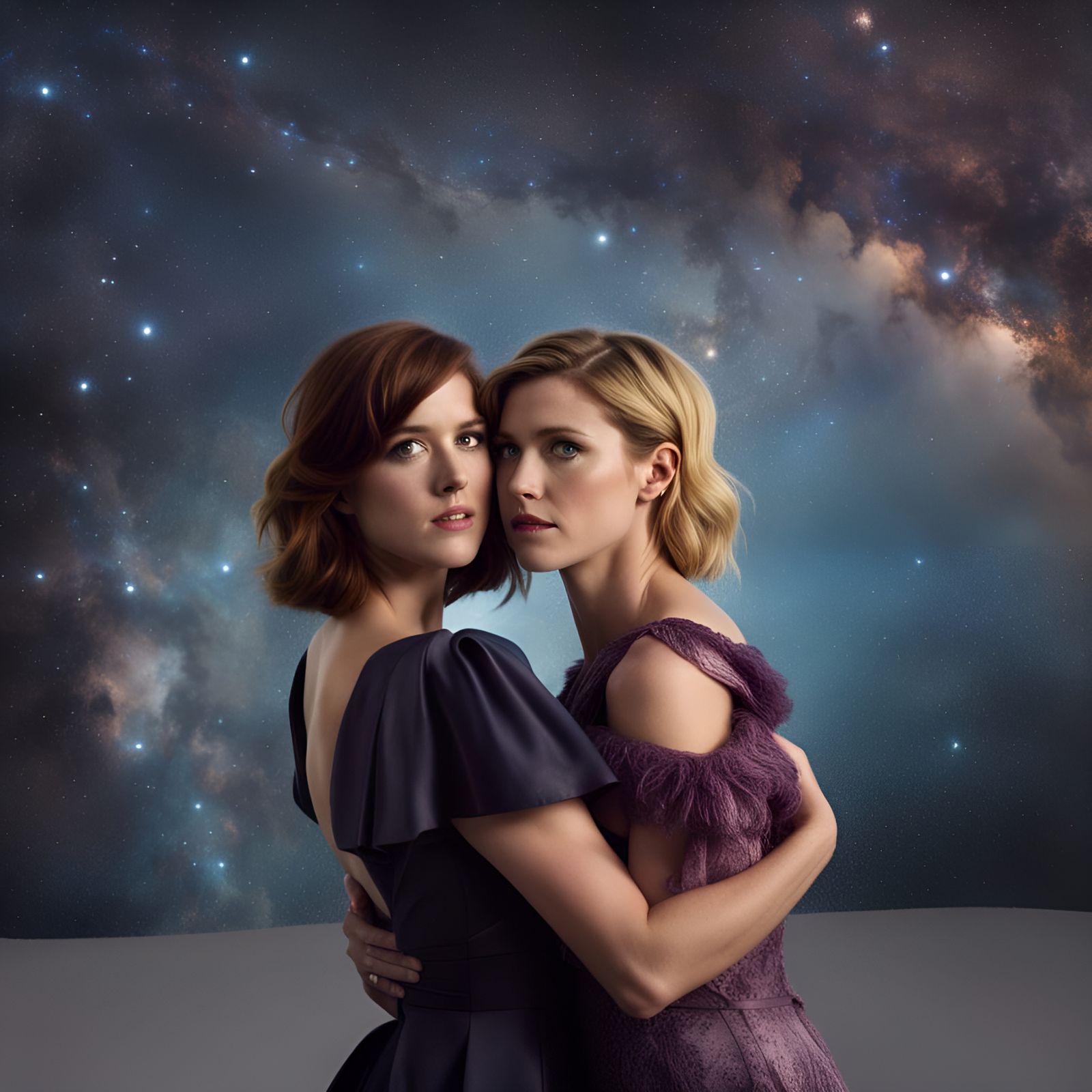 Mary Elizabeth Winstead and Brittany Snow Hug