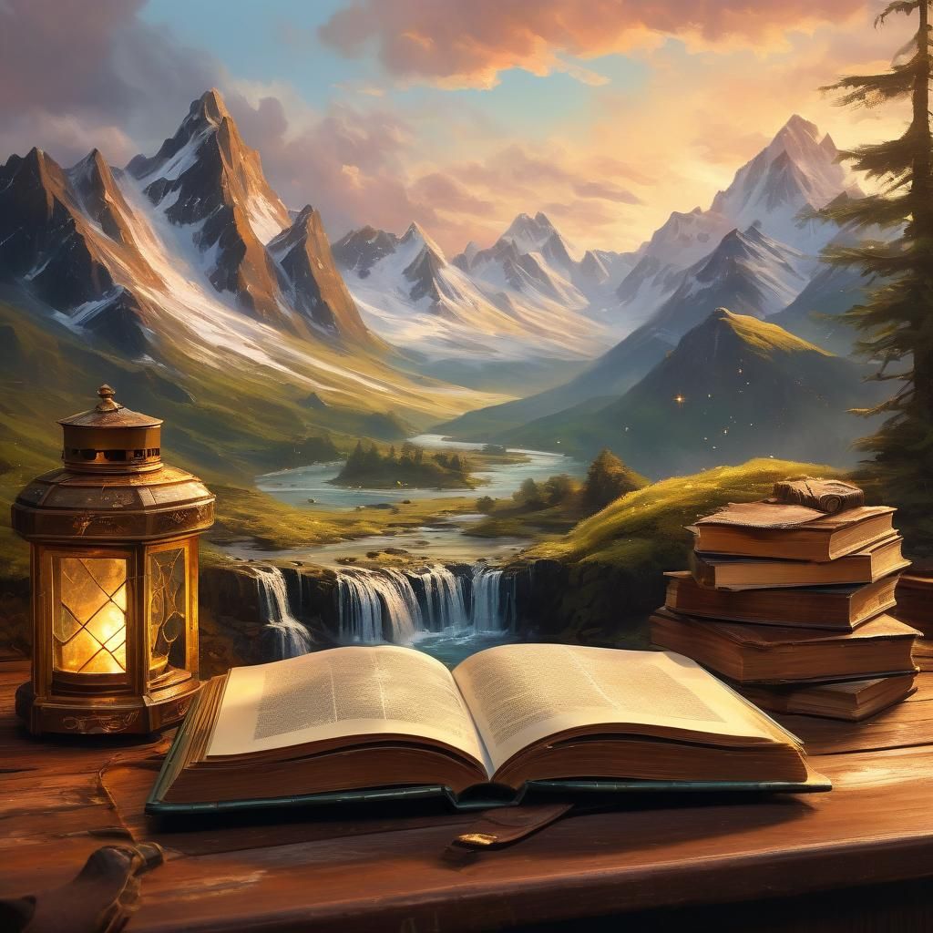 Dreamlike Landscape Unveiled as Oil Painting