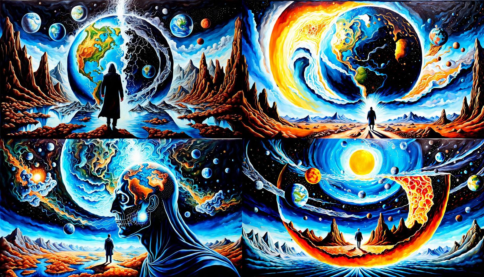 Soul's Journey Through Nexus, Veil, Multiverse: Hyperrealist...