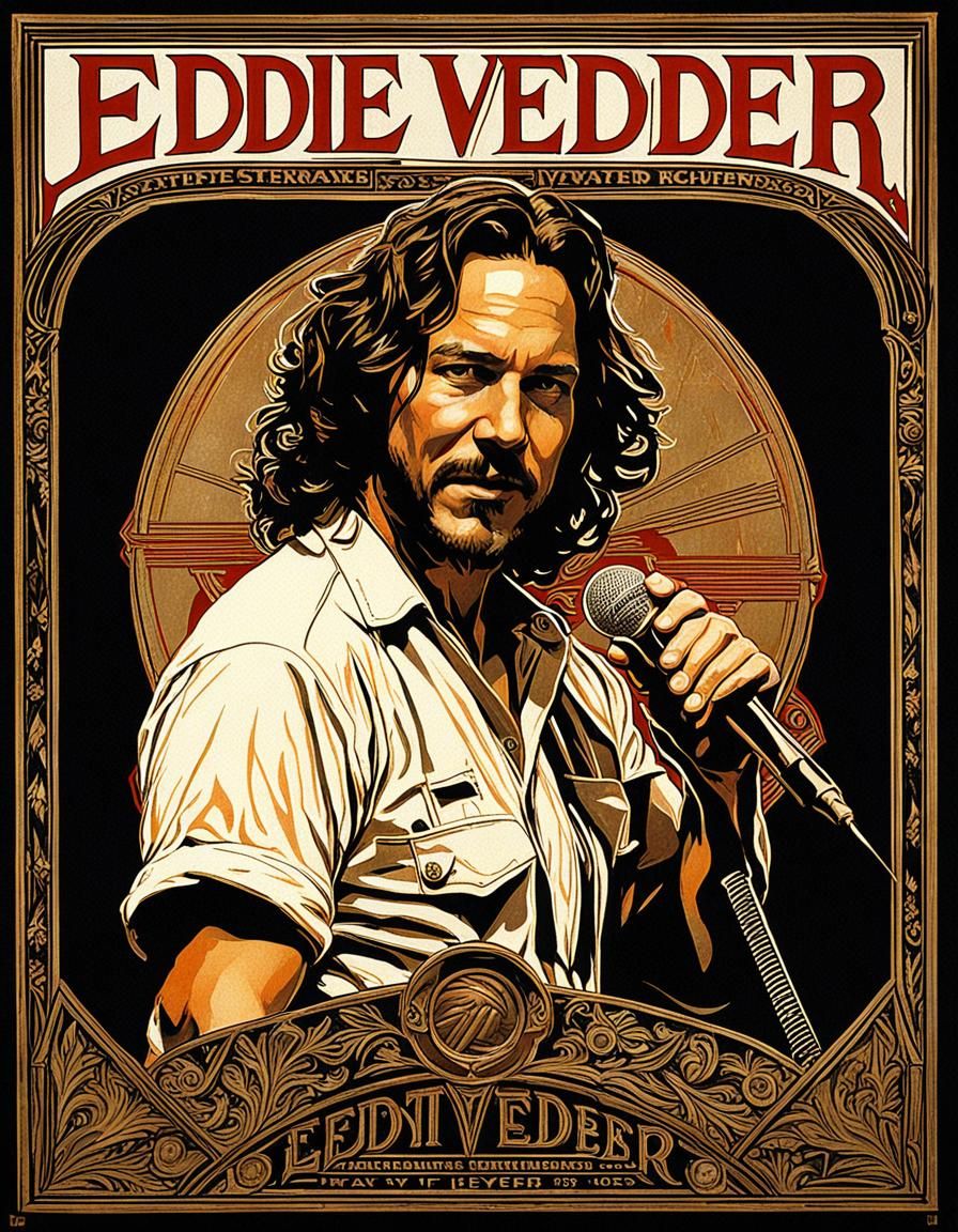 Eddie Vedder WALL POSTER