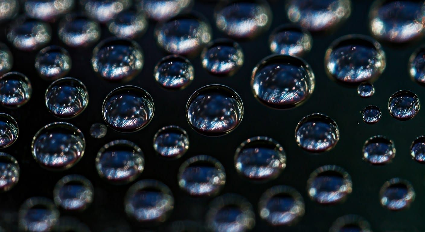 Cosmic Reflections in Water Droplets