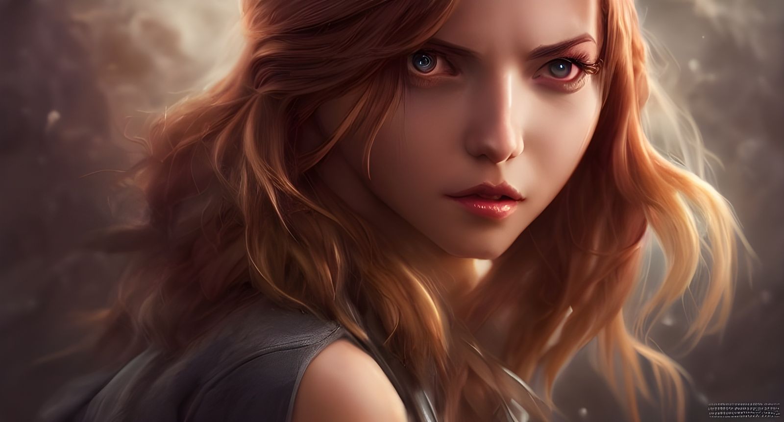 Beautiful Woman, Hyperdetailed Matte Painting