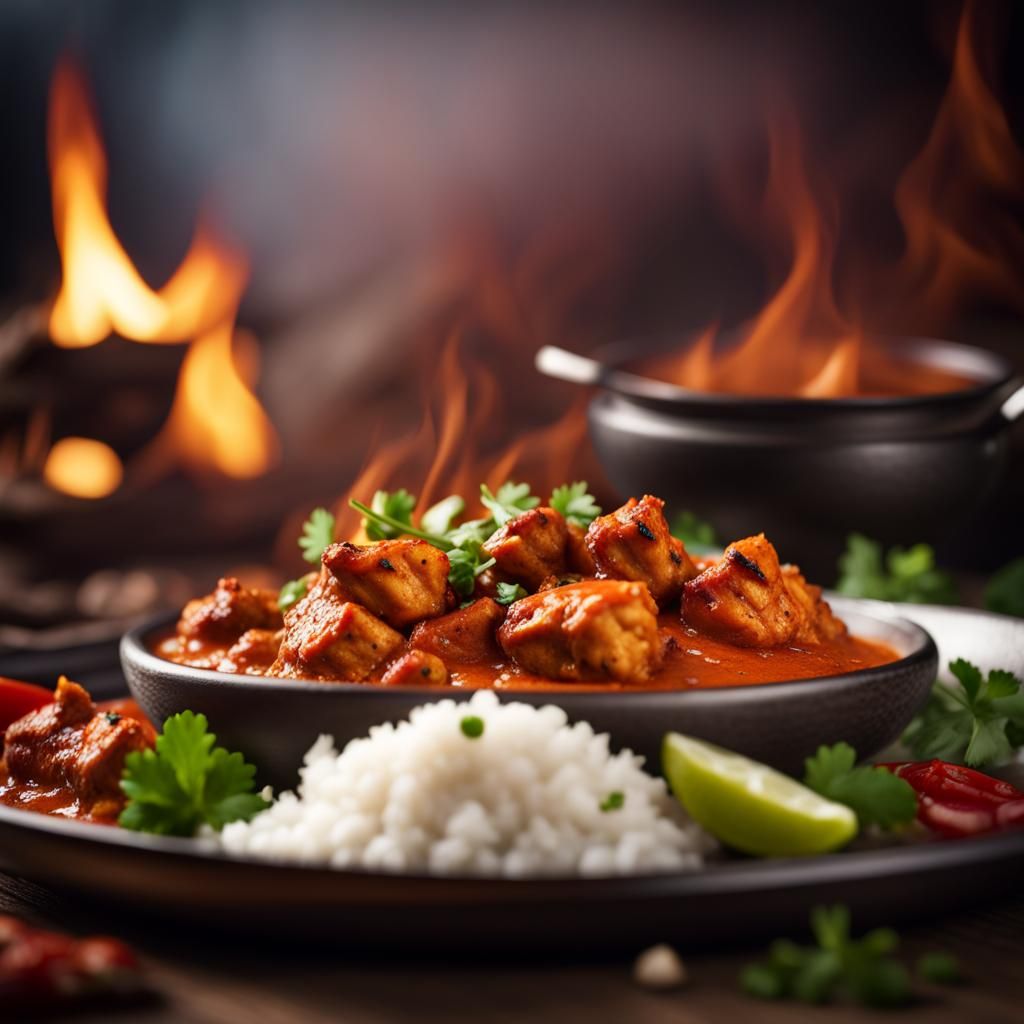 Chicken Tikka Masala in Professional Food Photography