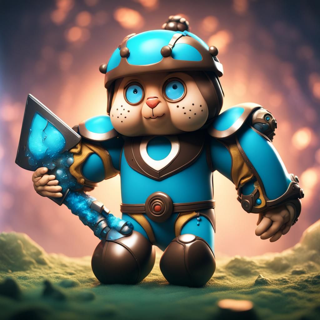 Detailed Matte Painting of a Stuffed Toy