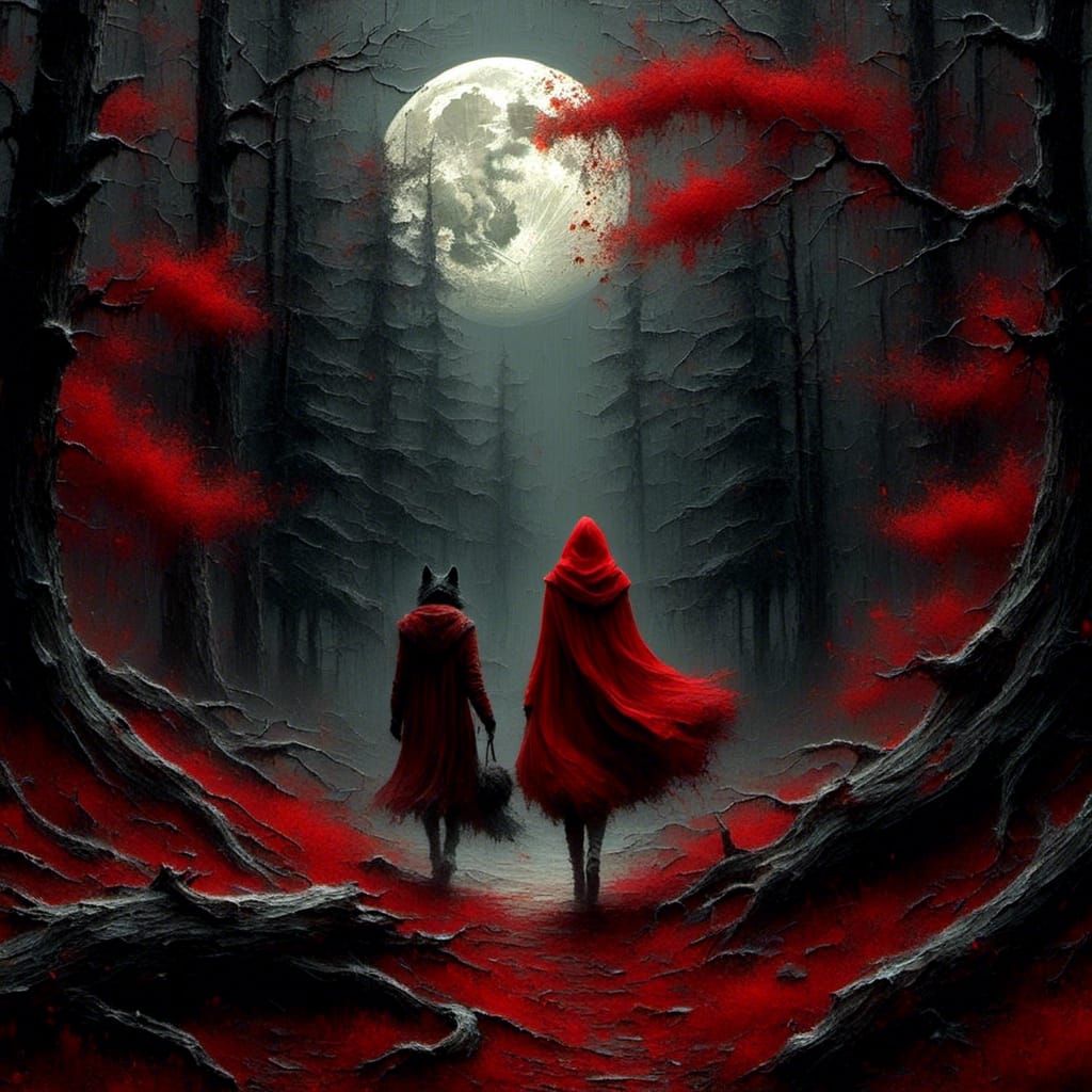 Red Moon Forest: Red Riding Hood and Wolf