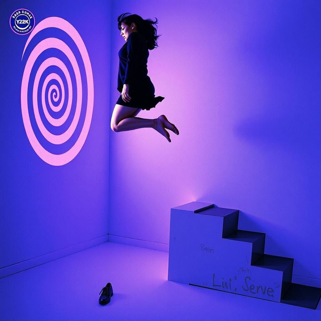 Kinetic Woman Jumps into Hypnotic Vortex