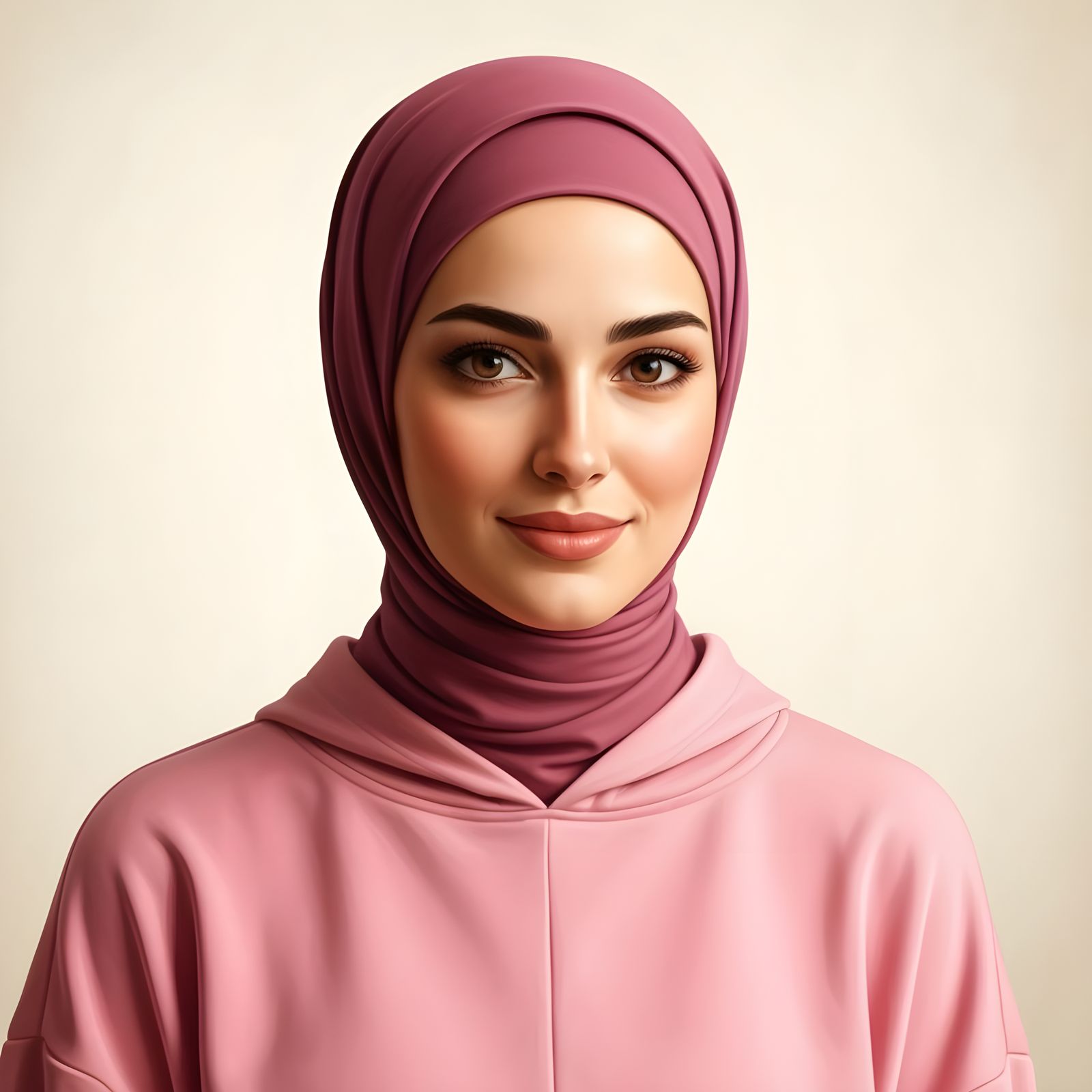 Portrait of a Beautiful Woman in Hijab