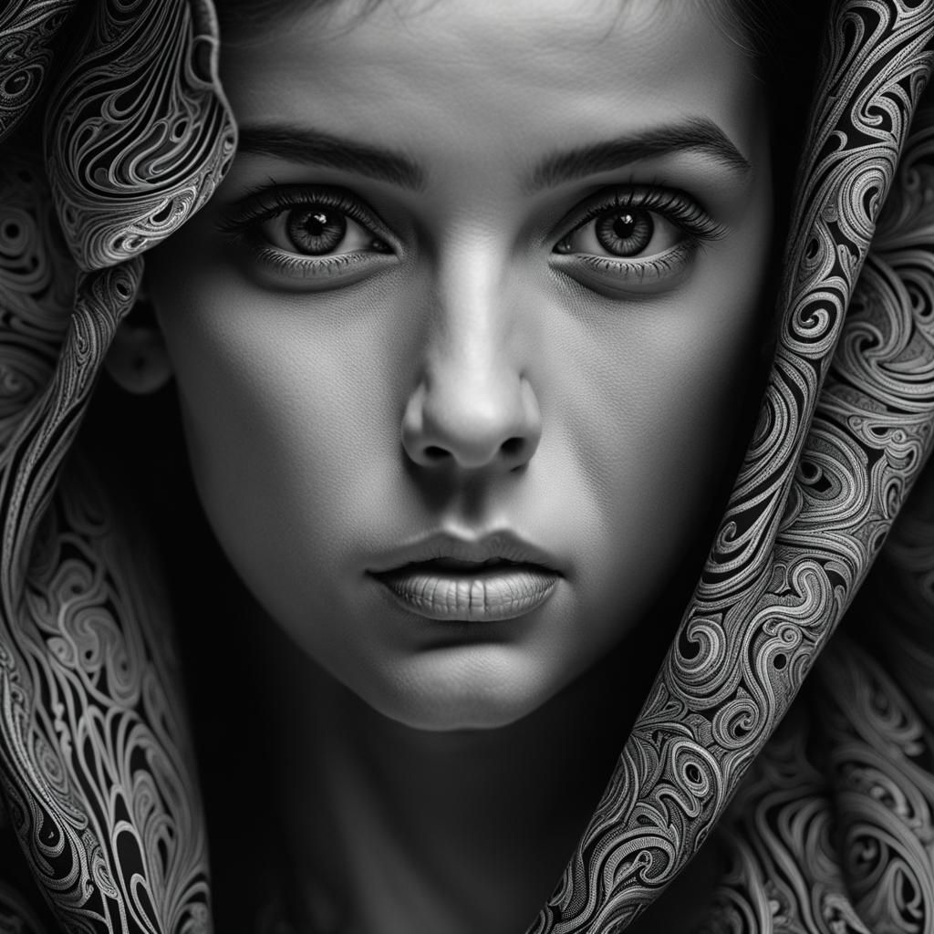 Synthwave Fractal with 3D Shading and Retro Neon