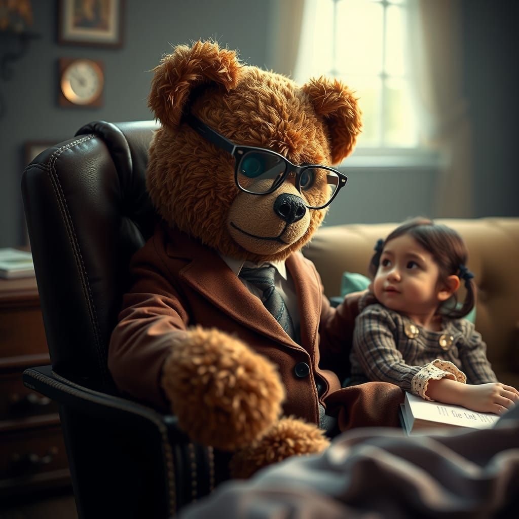 Teddy Bear Therapist: A Digital Matte Painting