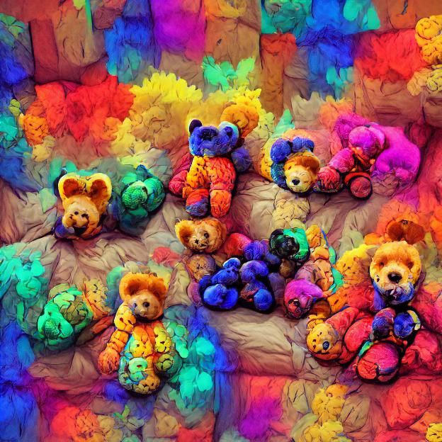 Colorful Teddy Bears