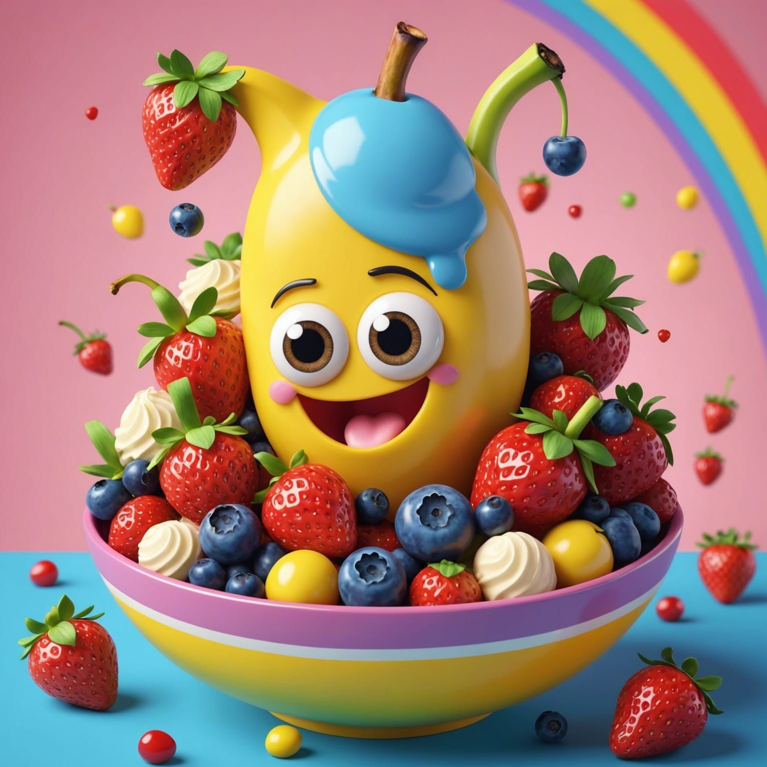 Mr. Chibi Banana Head Fruit Bowl