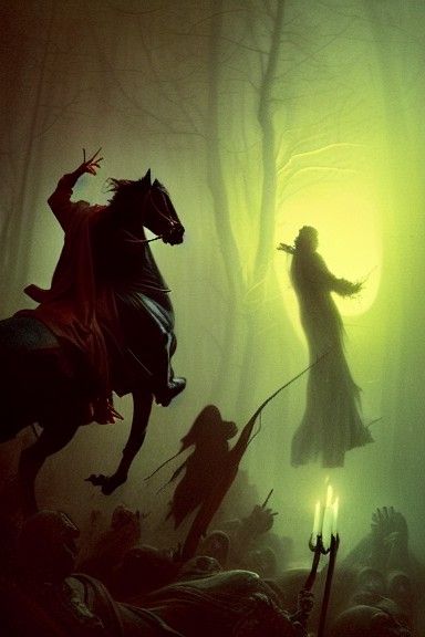 Sinister Headless Horseman of Sleepy Hollow