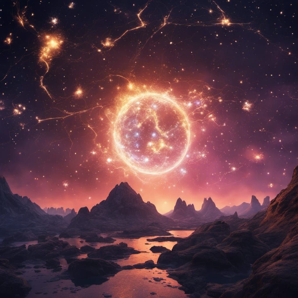 Glowing Constellations: Fantasy Concept Art