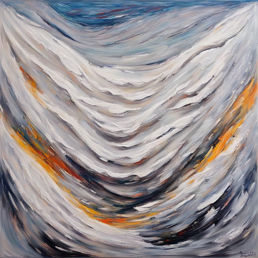 Abstract Void: Neo-Impressionist Expressionist Oil Painting