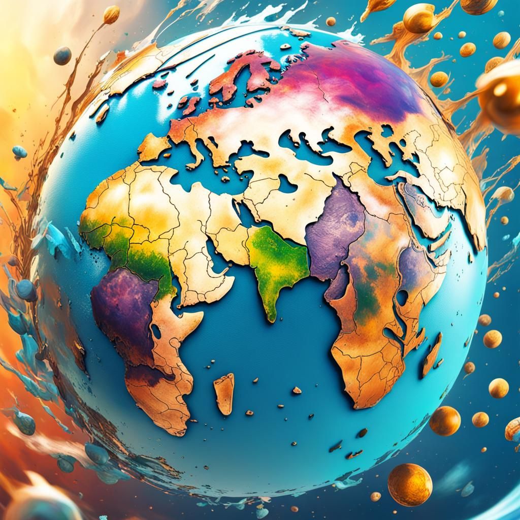 Hyperrealistic Dying Earth Concept Art