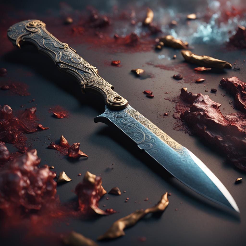 Fantastical Knife in Detailed Matte Painting