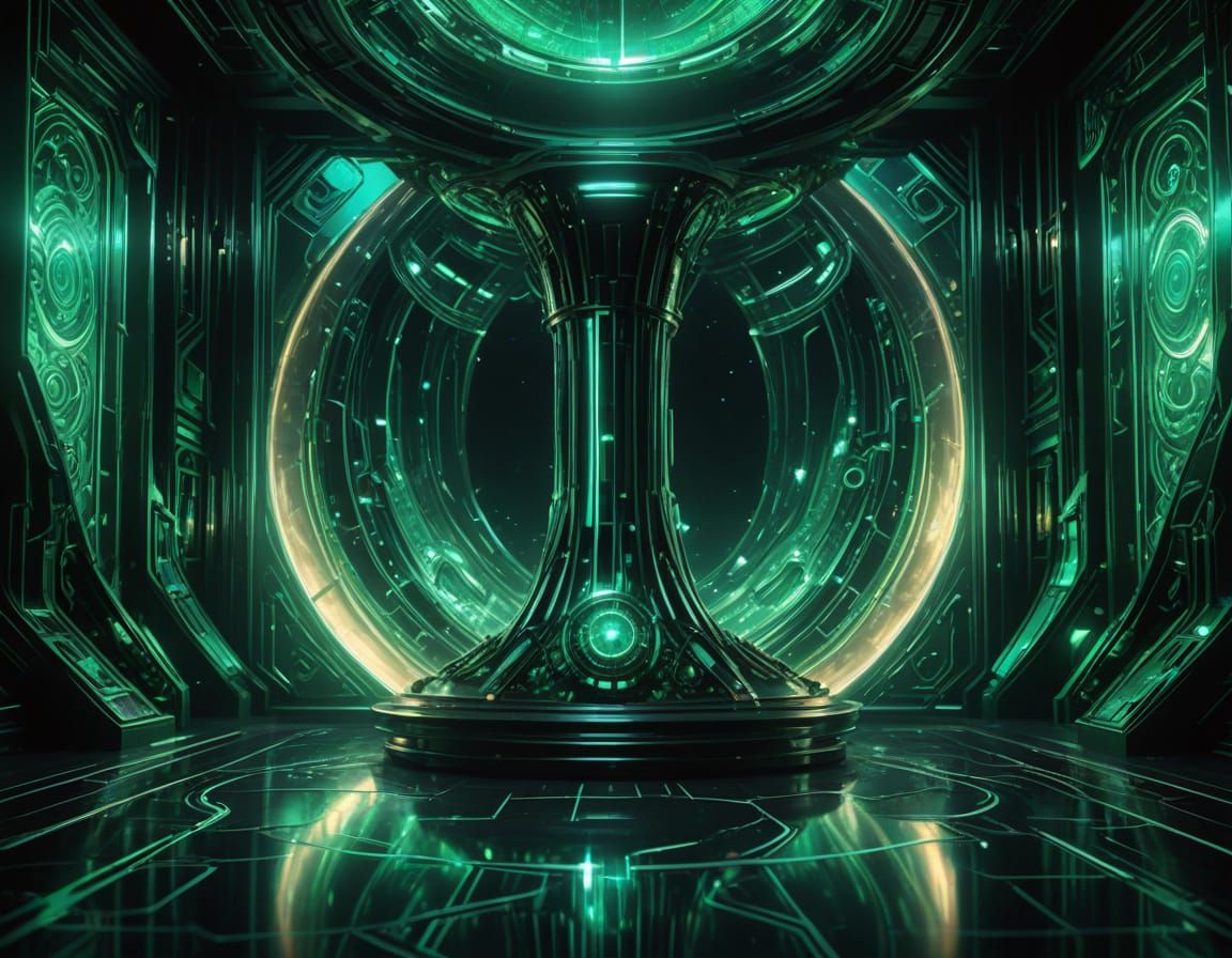 Technocratic Hourglass of Whirling Data and Fractals