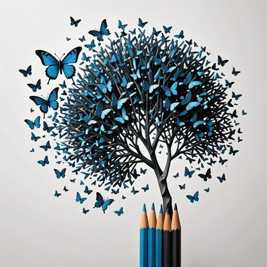 Pencil's Metamorphosis: From Tool to Living Art