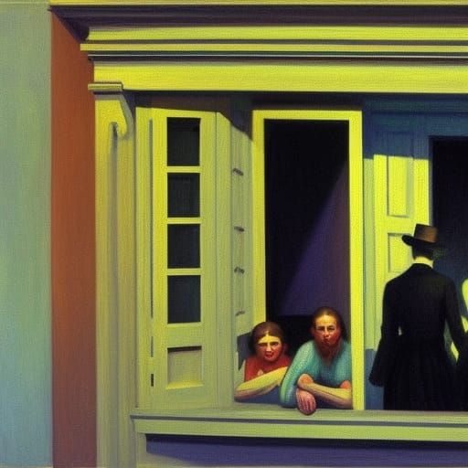 Expressionist Cell Block Painting in Impasto Style