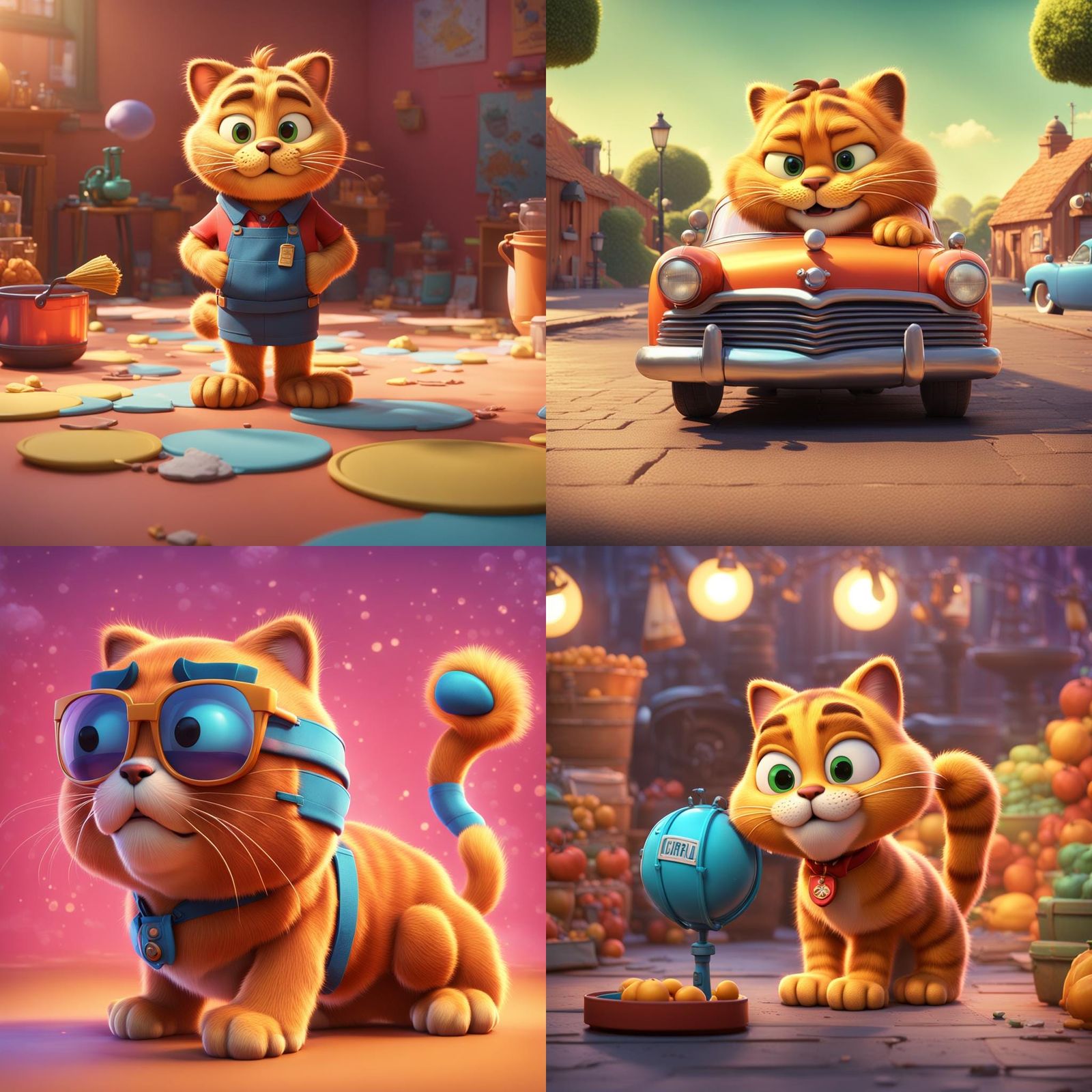 Garfield as 3D Digital Art