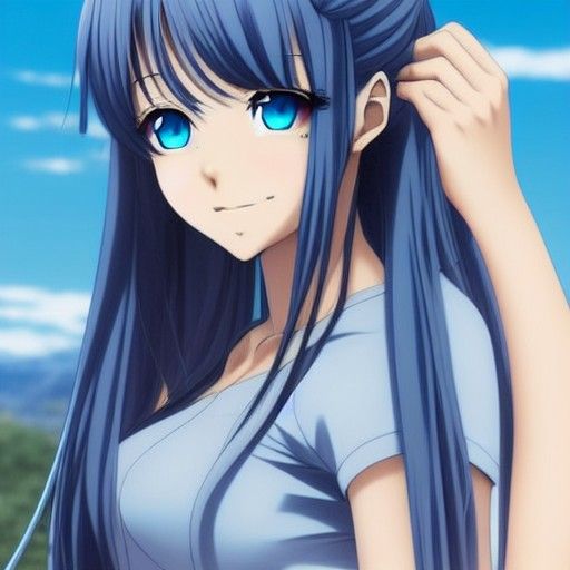 semi realistic photo of  a anime girl