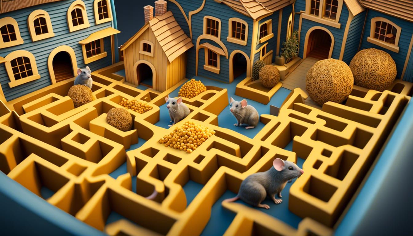 We think this is the bestest cheesy mouse maze ever !! So much to do