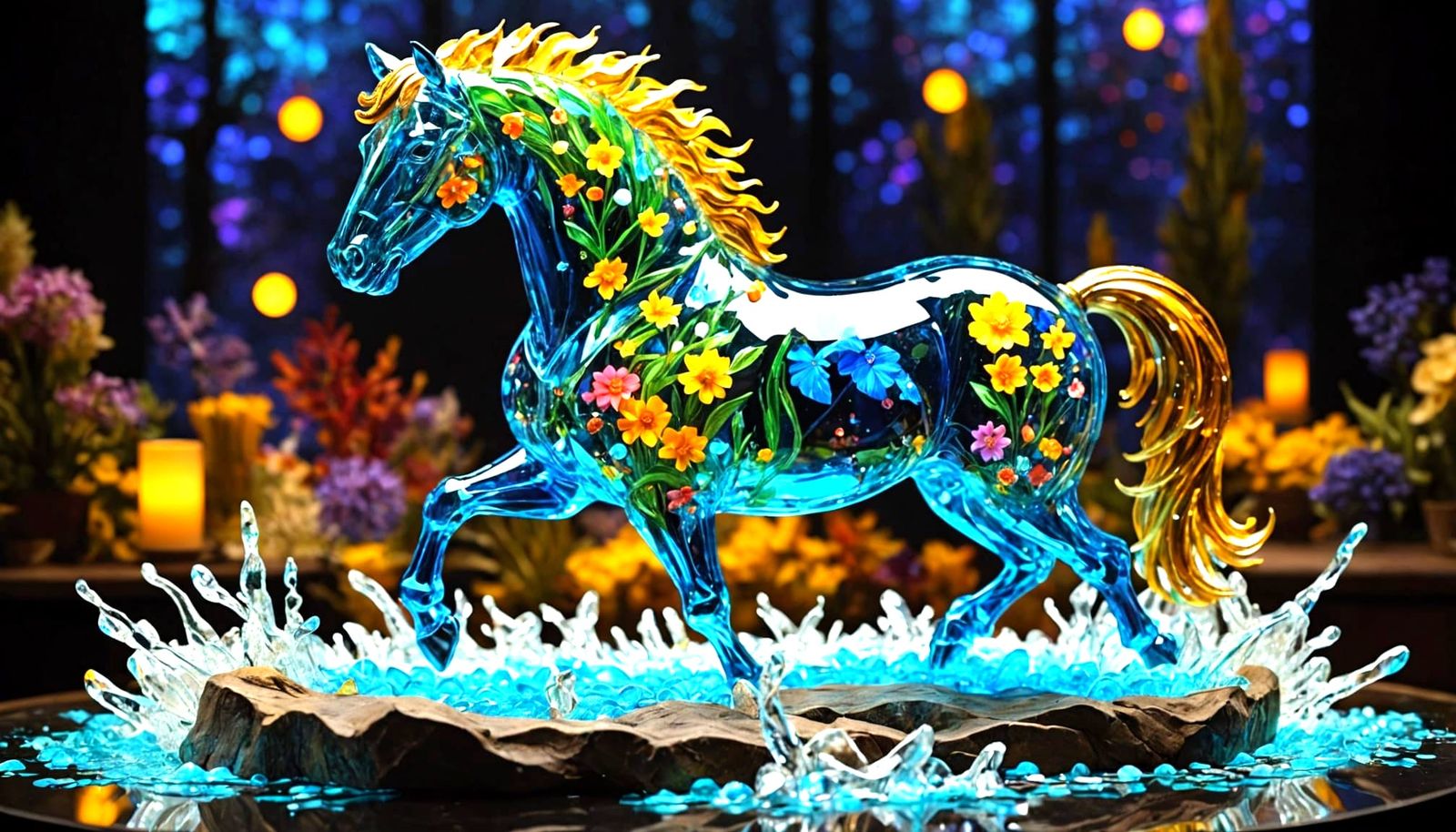 Crystal horse