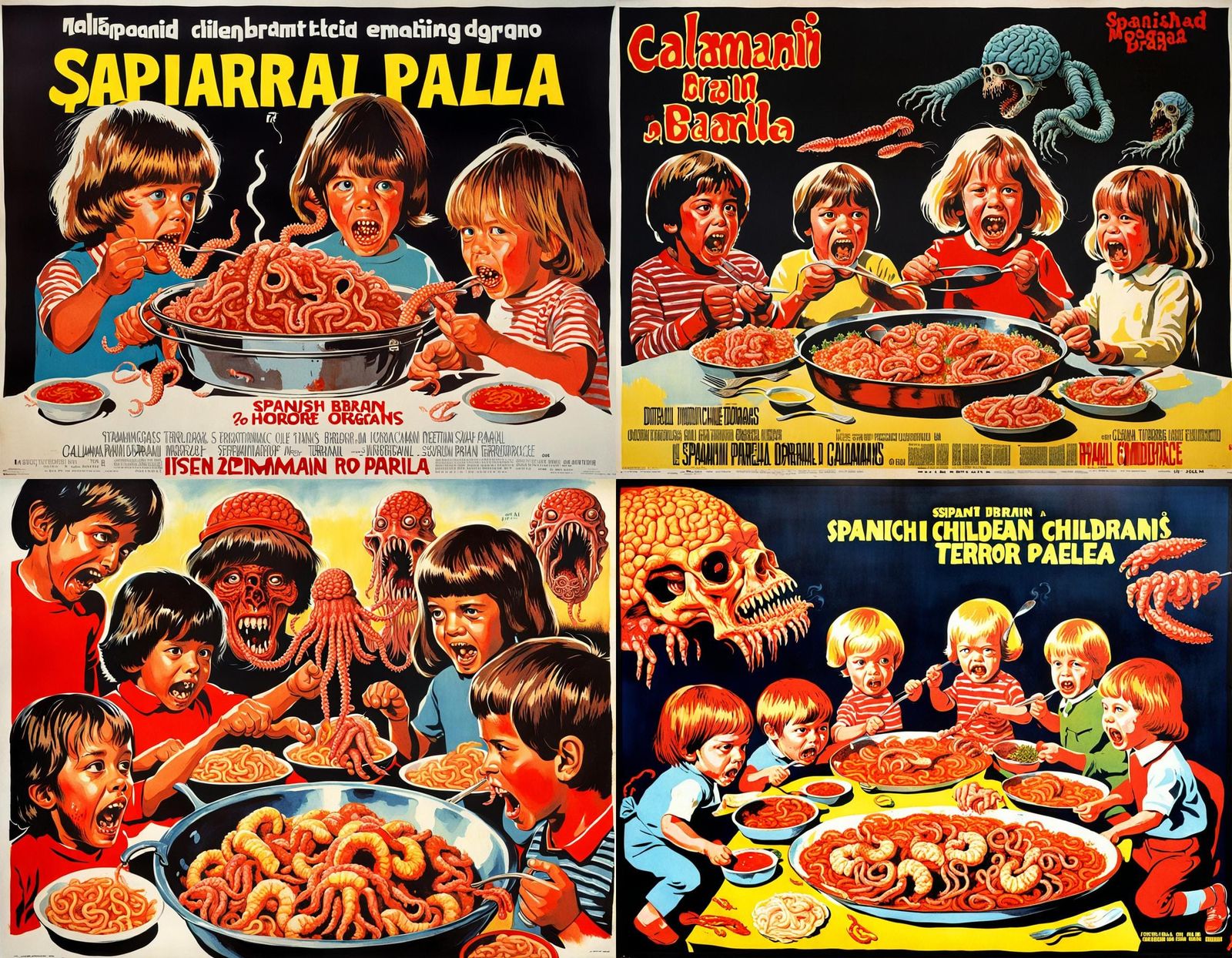1970s Horror Movie Poster: Mutant Children's Feast