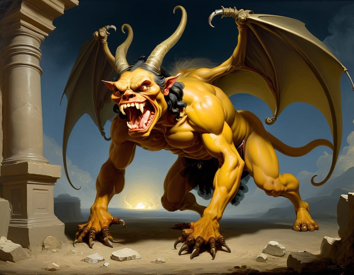 The Ballrog in the Style of Goya