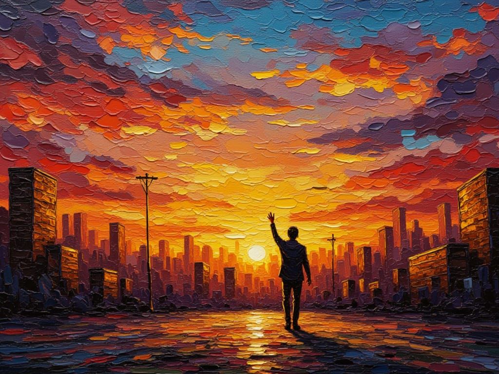 Revolutionary Riot Scene in Post-Grunge Style